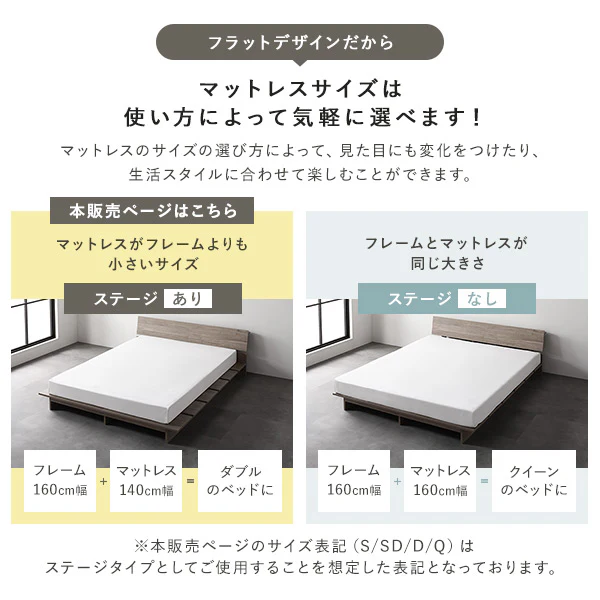ステージベッド 棚付き コンセント付き 『TUULIE トゥーリエ』 グレージュ - Image 17
