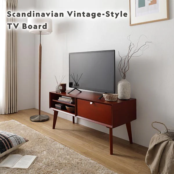 北欧ヴィンテージ調デザイン 天然木 テレビボード 幅150cm - Image 20