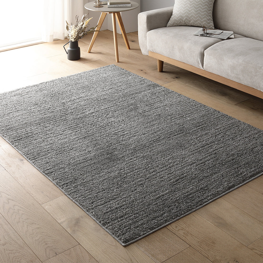 国産 洗えるミックスパイルラグ(軽量・防ダニ・アレルブロック・遊び毛防止) 約130×190cm ベージュ - Image 30