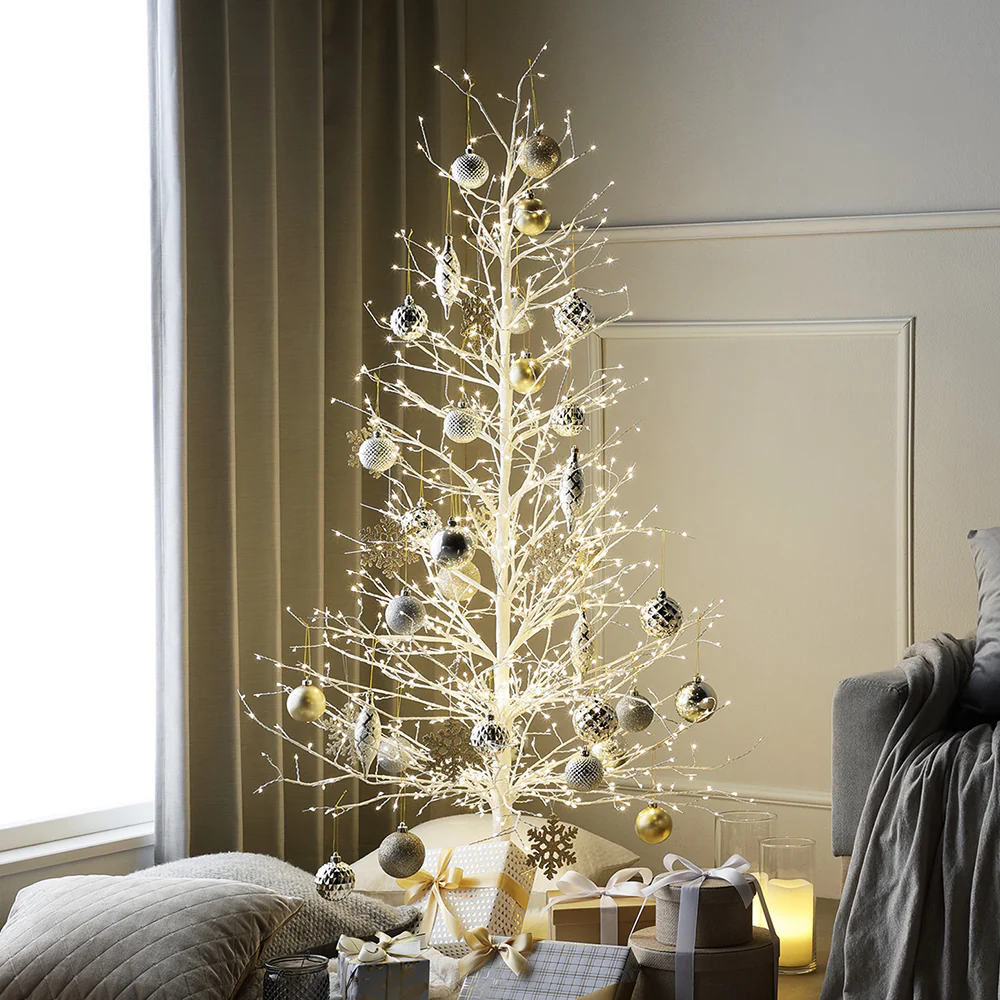 【クリスマス】 ノーブルブランチツリー+オーナメントセット 高さ約150cm ブラウン×ゴールド - Image 23