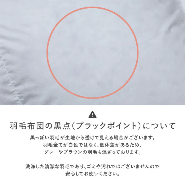 日本製 リッチボリューム 羽毛掛け布団 『Uula ウーラ』 ダウン率70% 羽毛充填量1.2kg~ ホワイト - Image 27