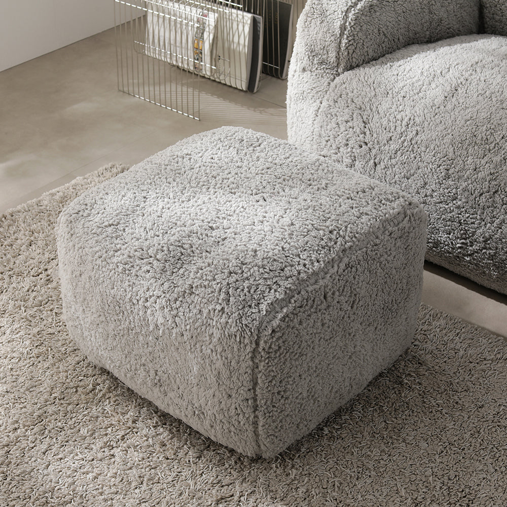 ウレタンクッションソファ 『Cloofy クルーフィ』 オットマン単品 コーデュロイ生地 ベージュ - Image 30